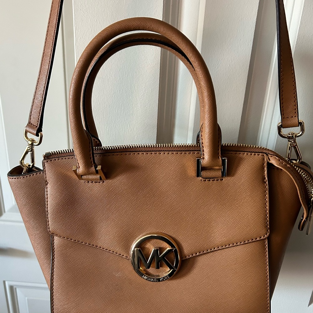Michael Kors Tan Satchel with Gold Hardware - Picture 7 of 11